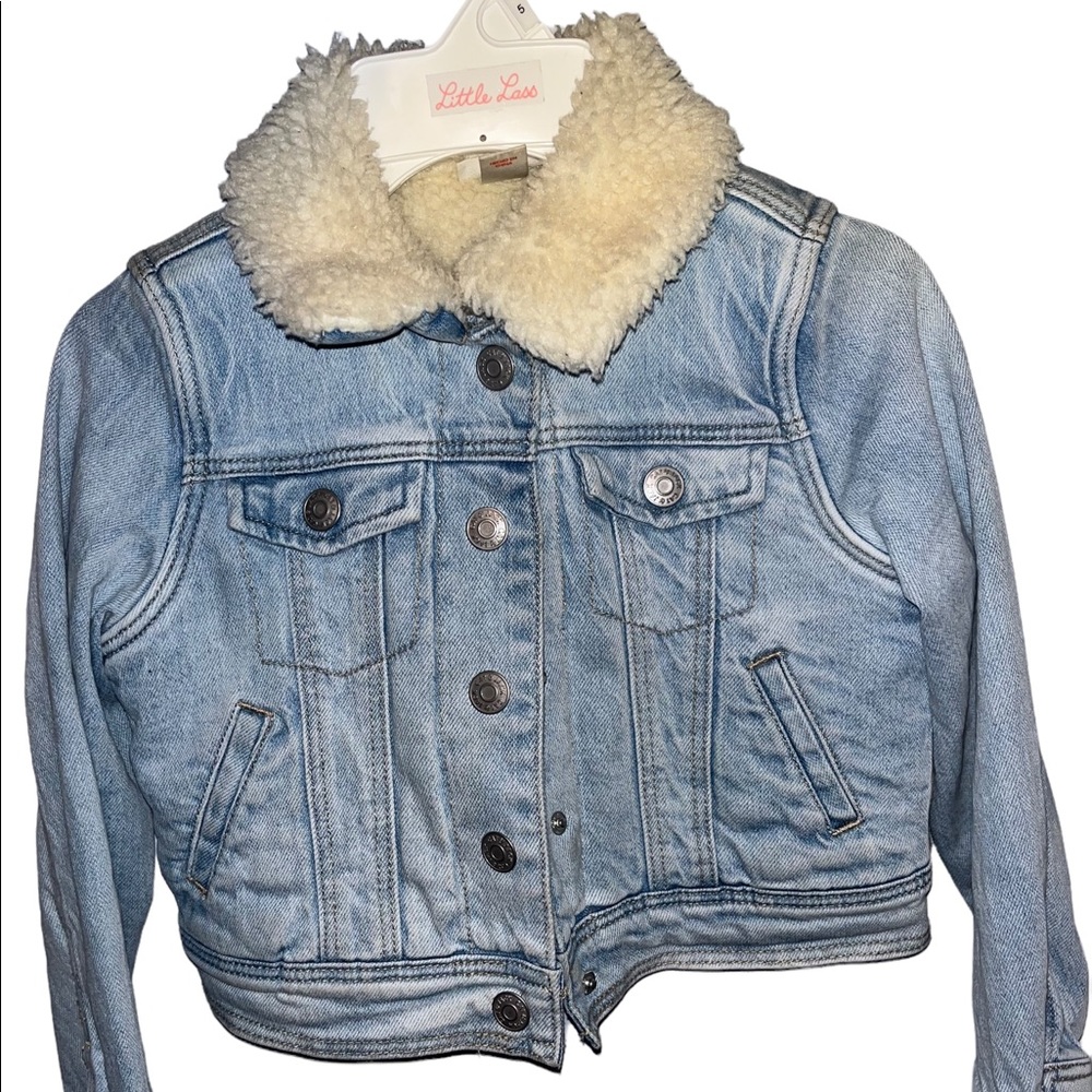 Fur jean jacket